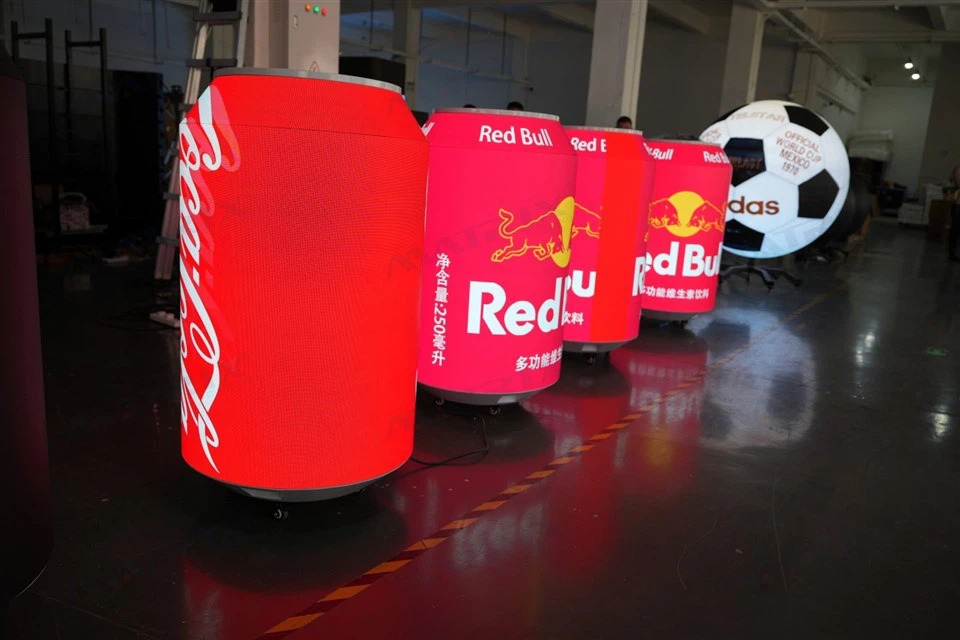 Can Bottle Shape Led Display Screen